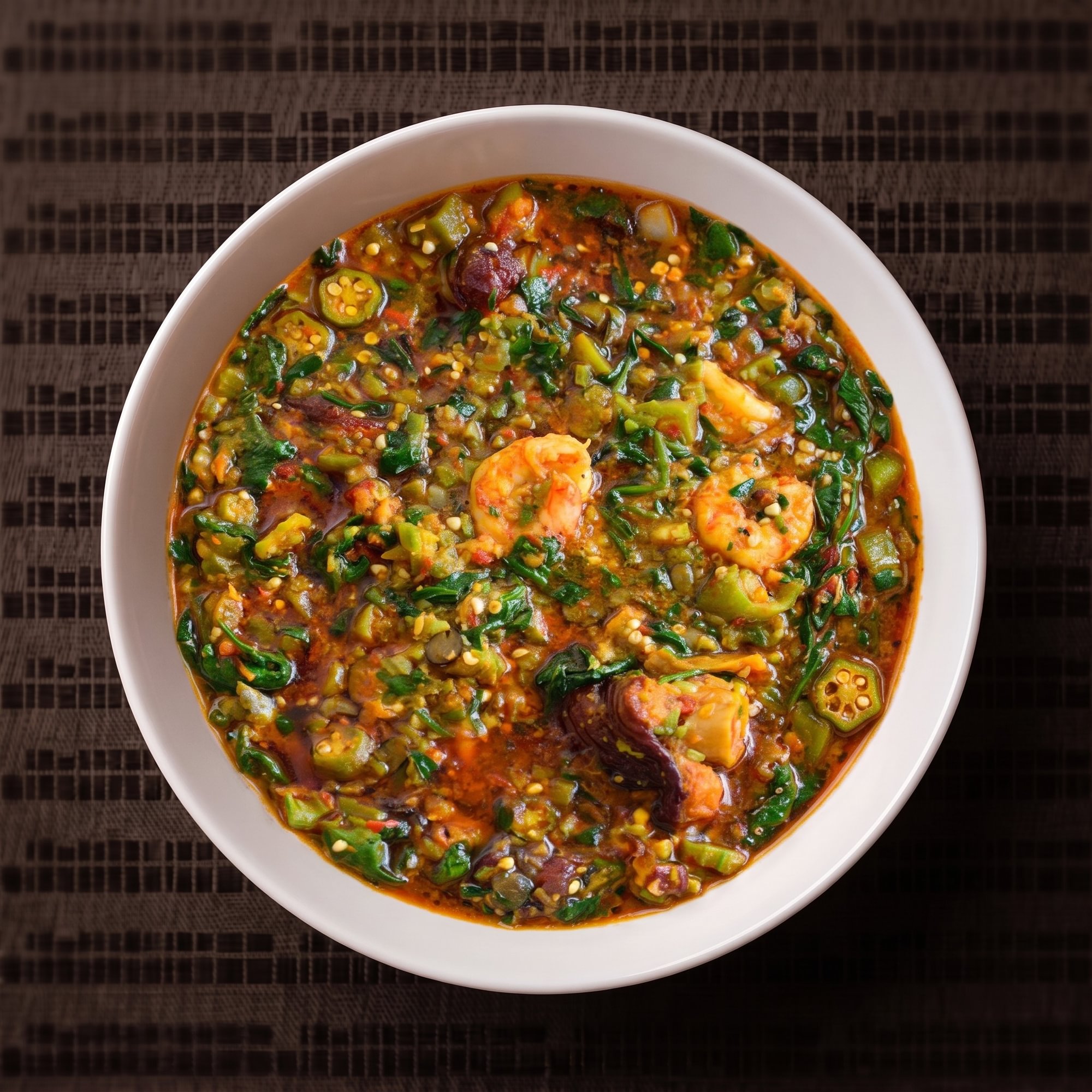 Okra Soup with Meats Only