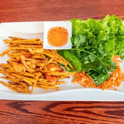 Crispy Shrimp or Tofu Sweet Potatoes
