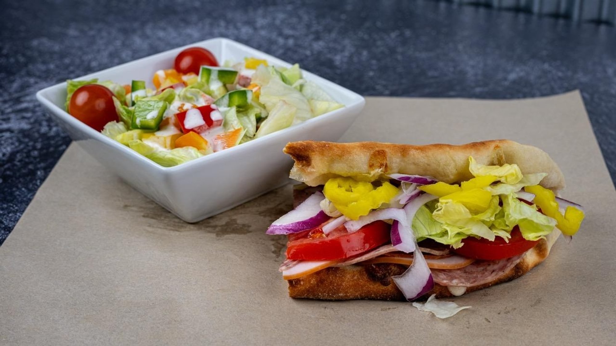 1/2 Sandwich and Side Salad Combo