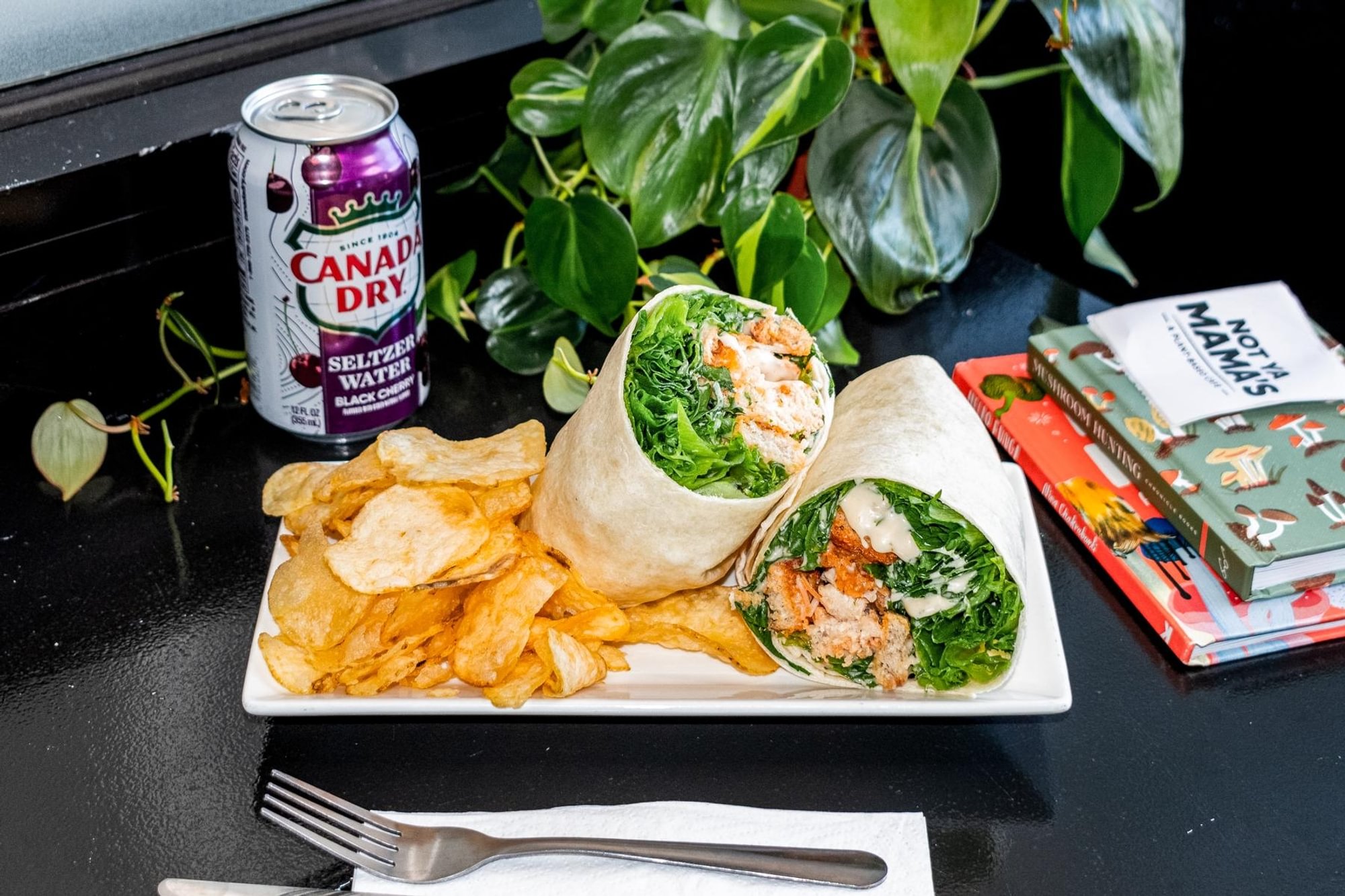 Buffalo Chick'n Caesar Wrap