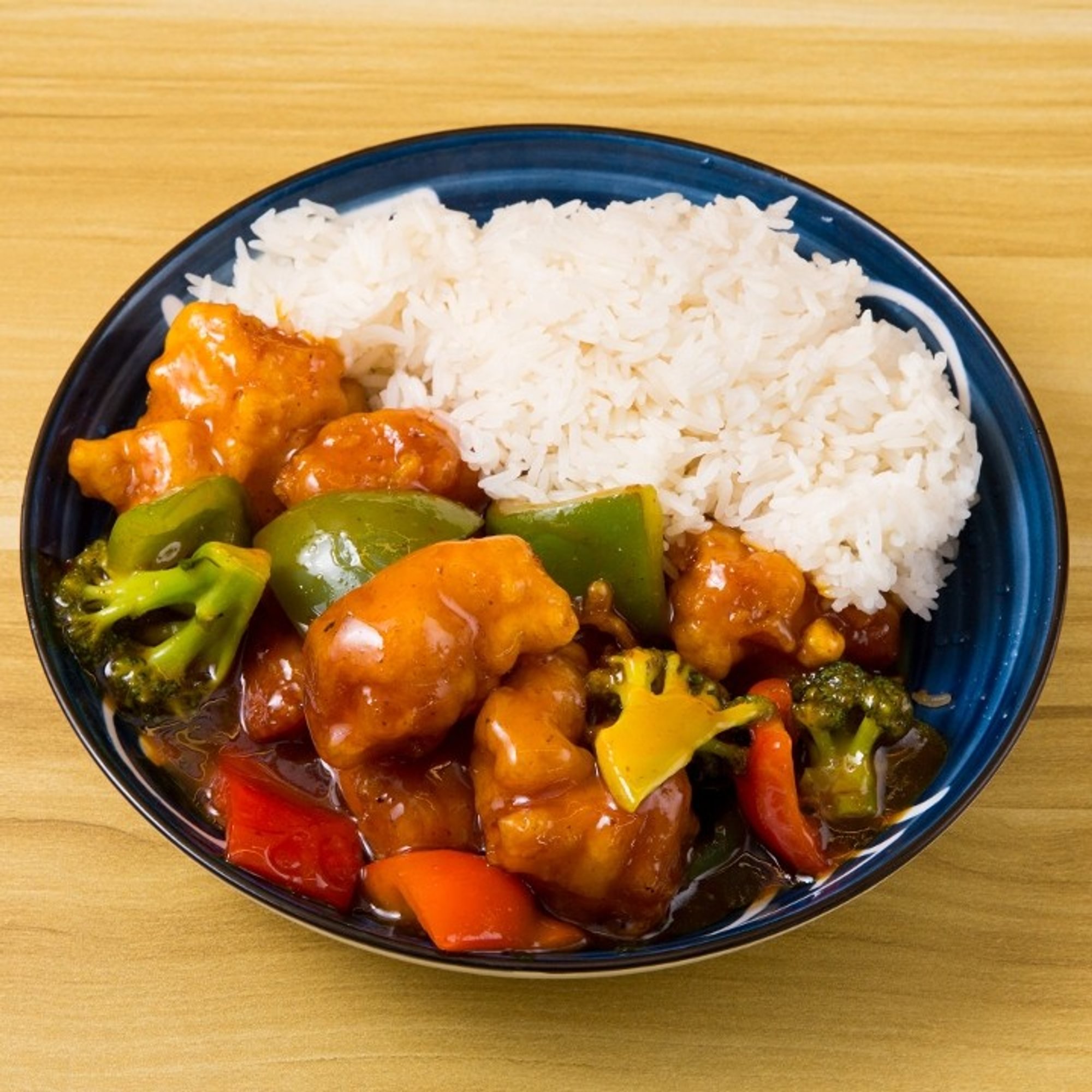 L. Orange Chicken Over Rice