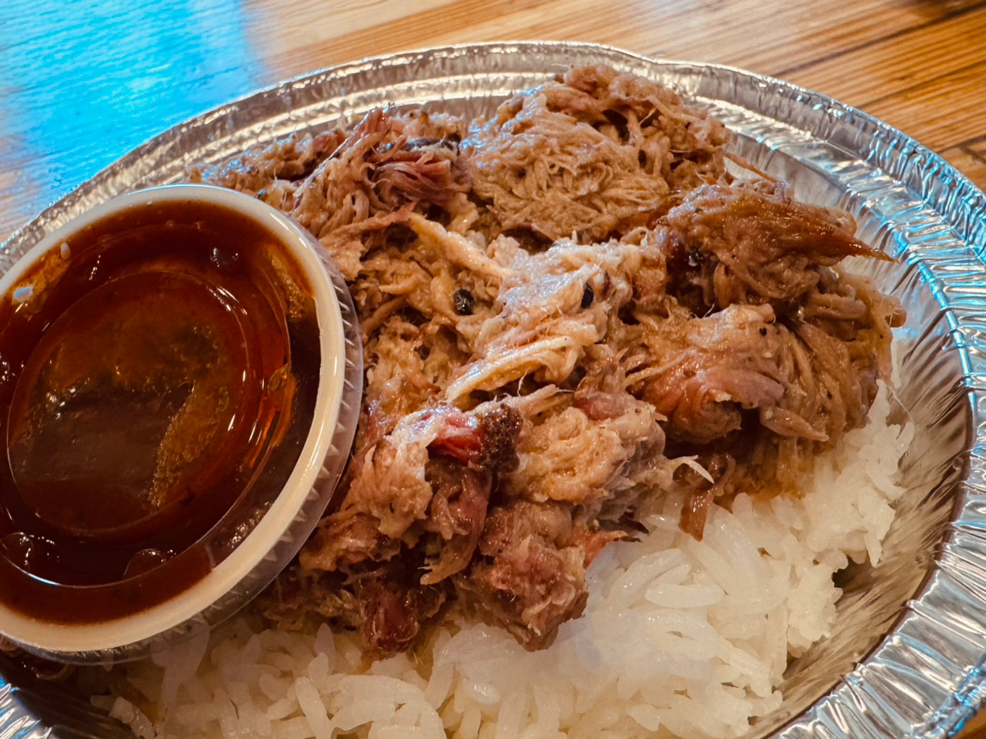 Pulled Pork Over Rice