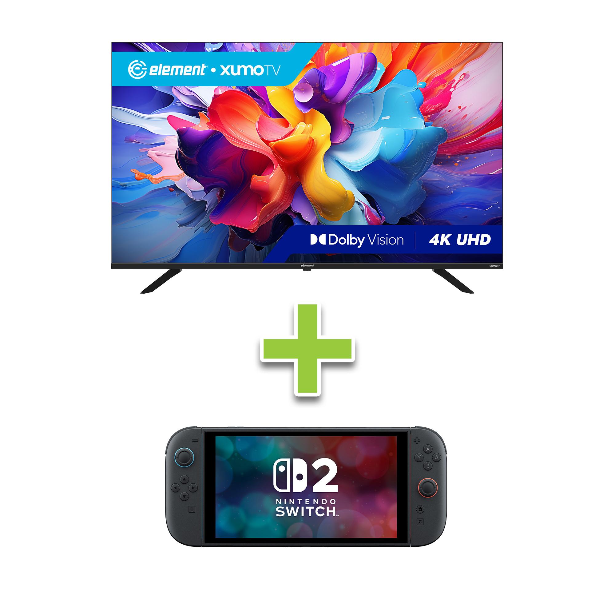 Element 55" 4K Frameless Xumo Smart TV & Nintendo Switch 2 256GB Console