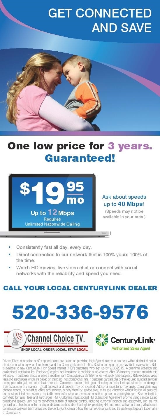 Ask about speeds up to 40 Mbps!