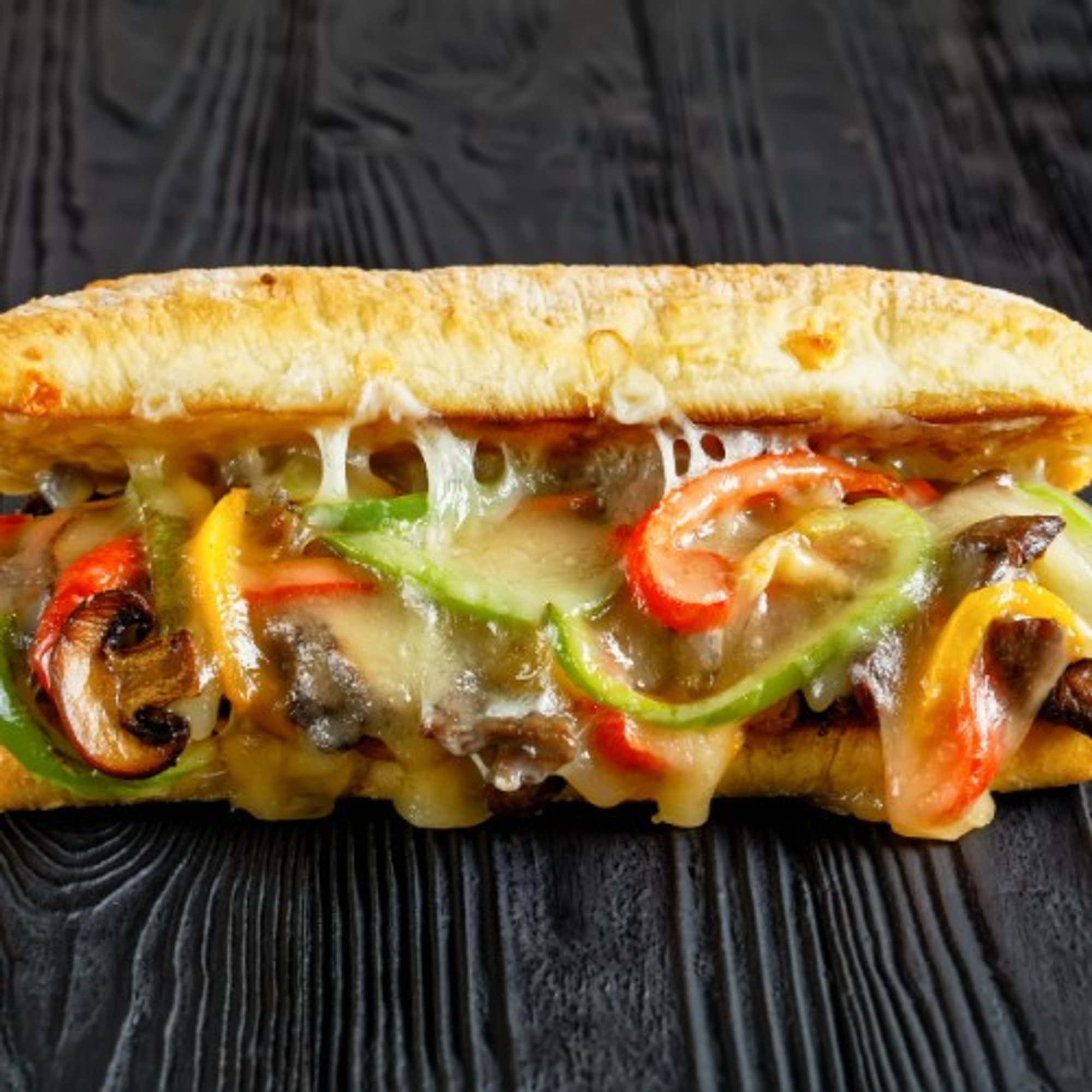 Philly Cheese Steak Deluxe Sandwich