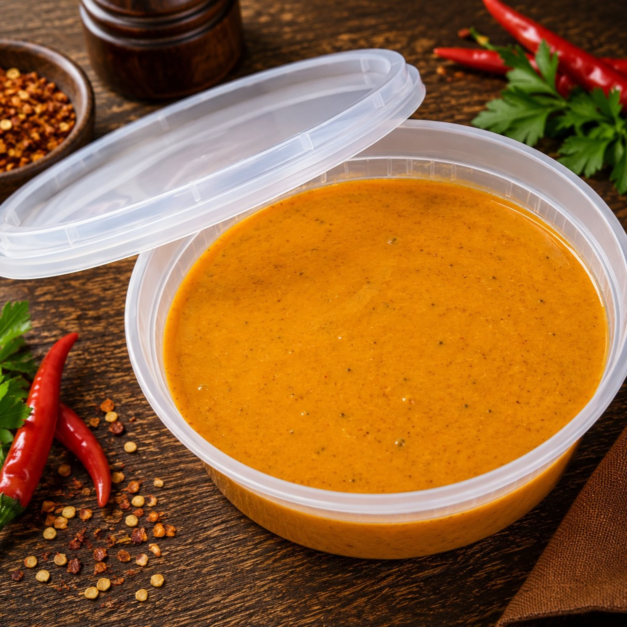 $ Peri-Peri Chilli Sauce 8OZ Container
