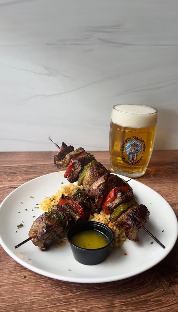Drunken Steak Skewers