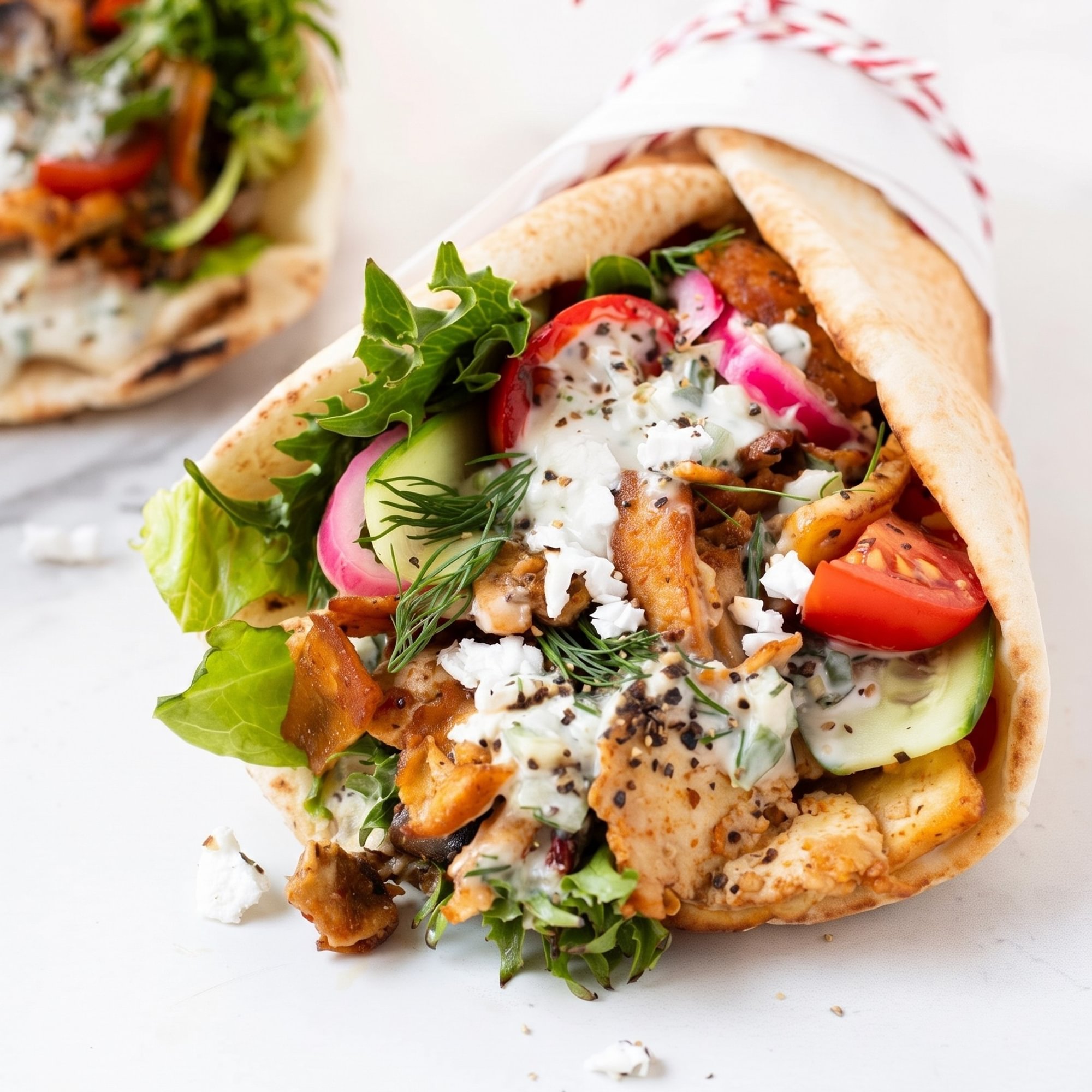 Vegetarian Pita Sandwich
