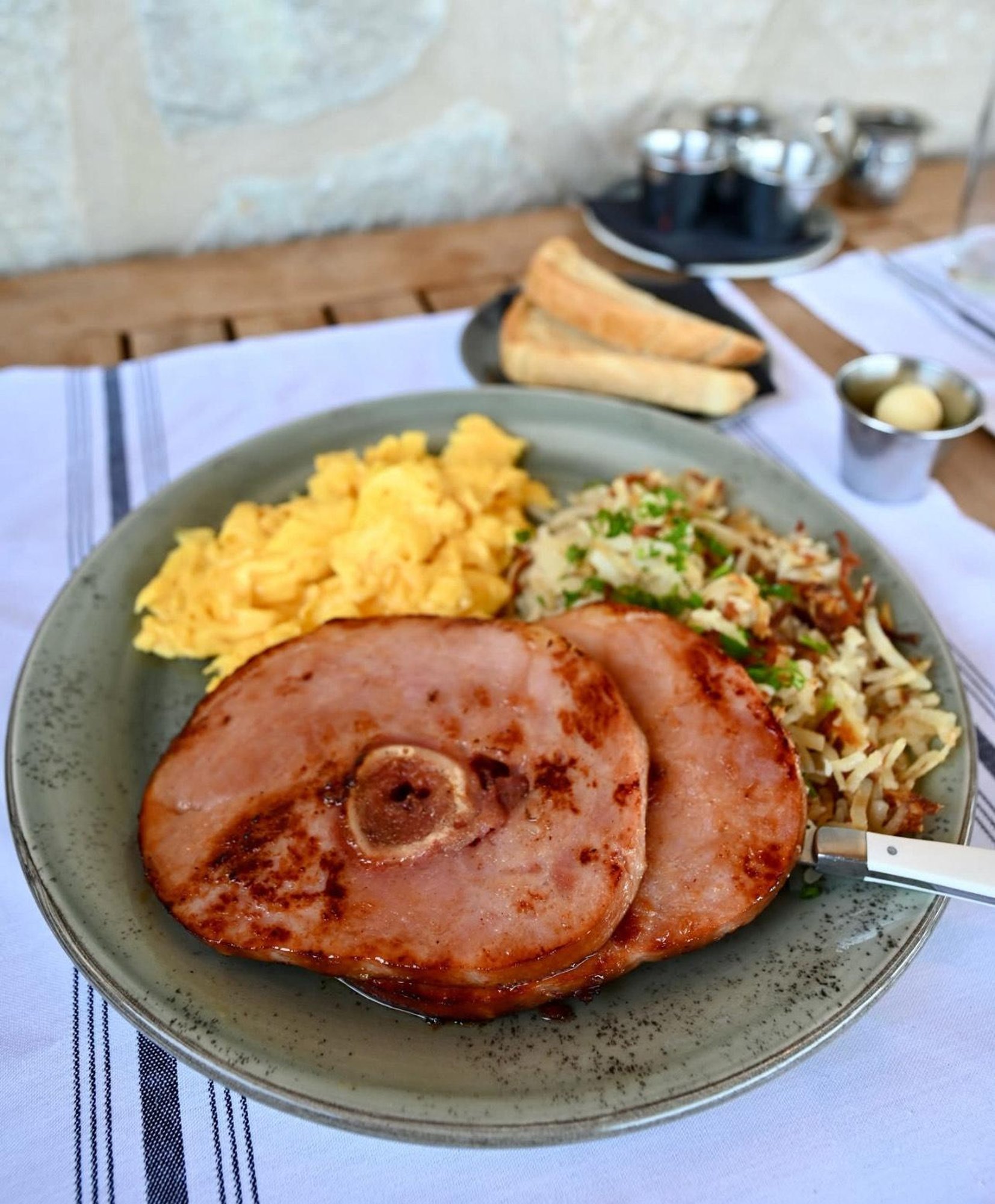 Ham Steak Breakfast