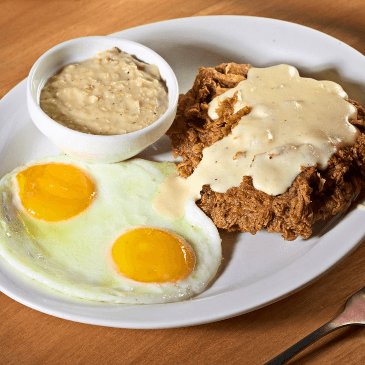 Chicken Fried Steak and Eggs
