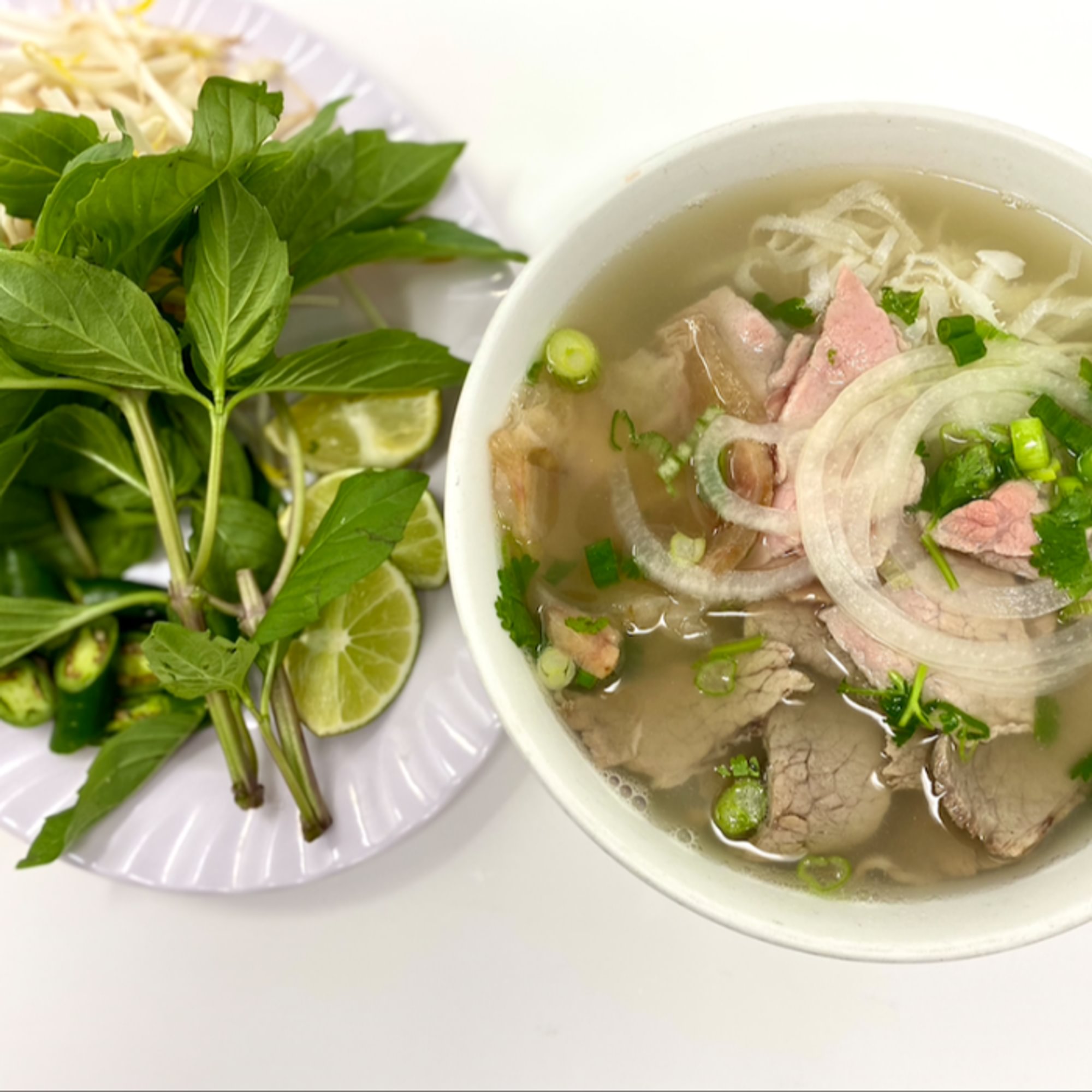 12. Rare Steak, Brisket, Flank, Tendon, Tripe, and Rice Noodle Soup