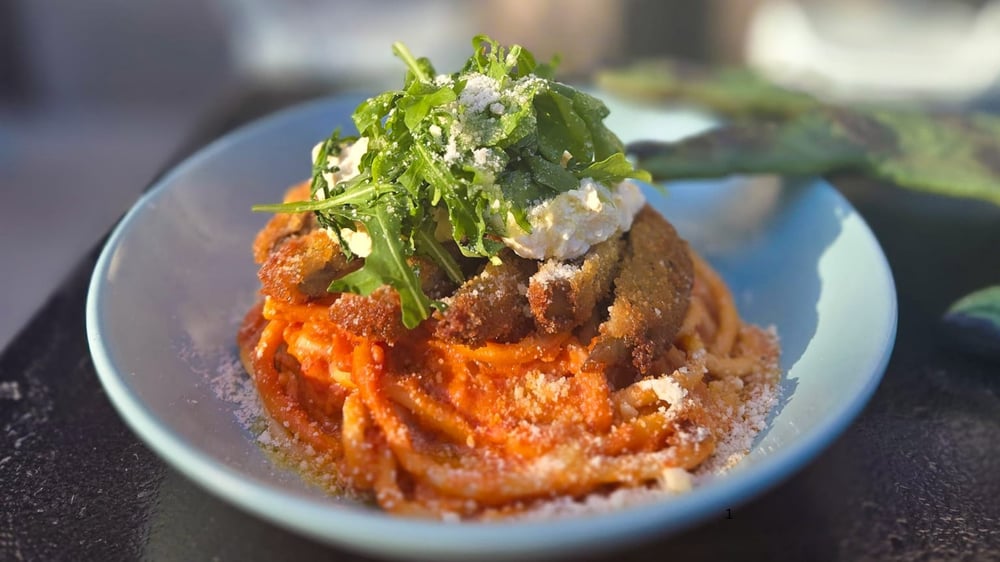 Fried Eggplant Spaghetti