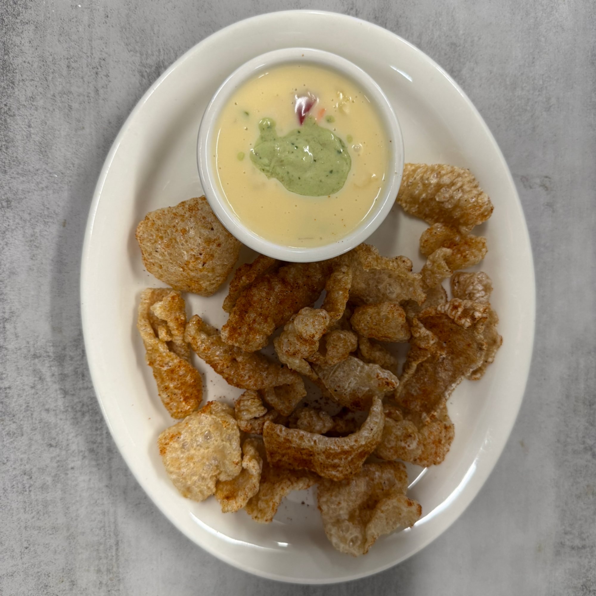 Chicharrones & White Cheese