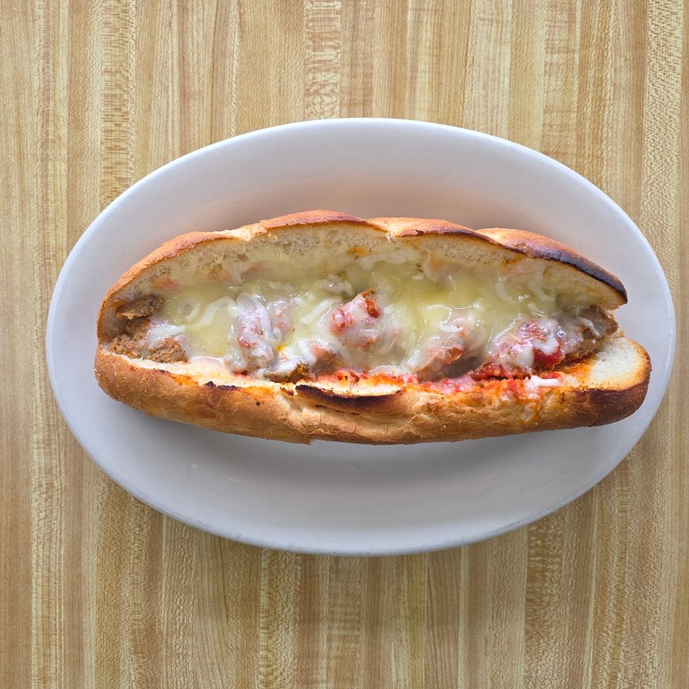 Homemade Meatball Parmesan Grinder