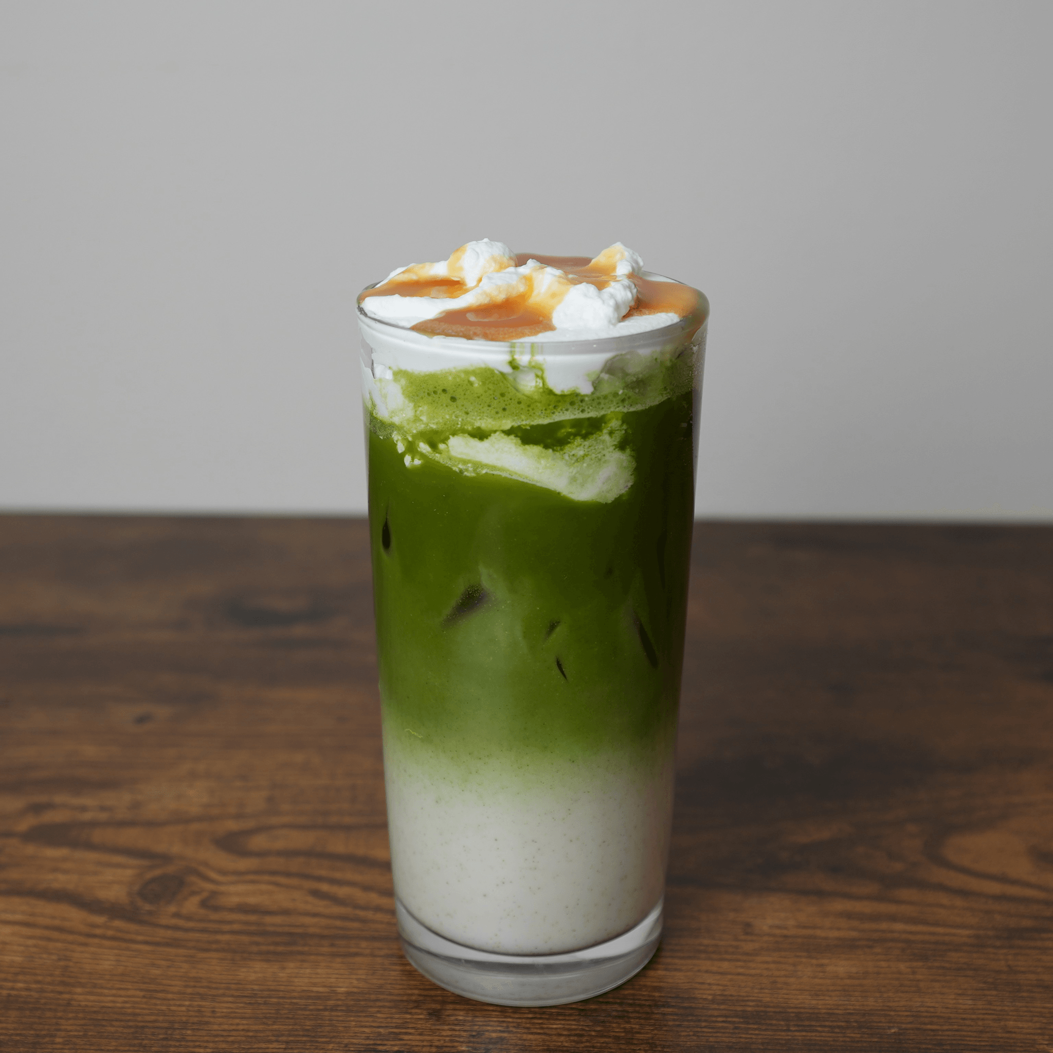 Salted Caramel Cloud Matcha Latte