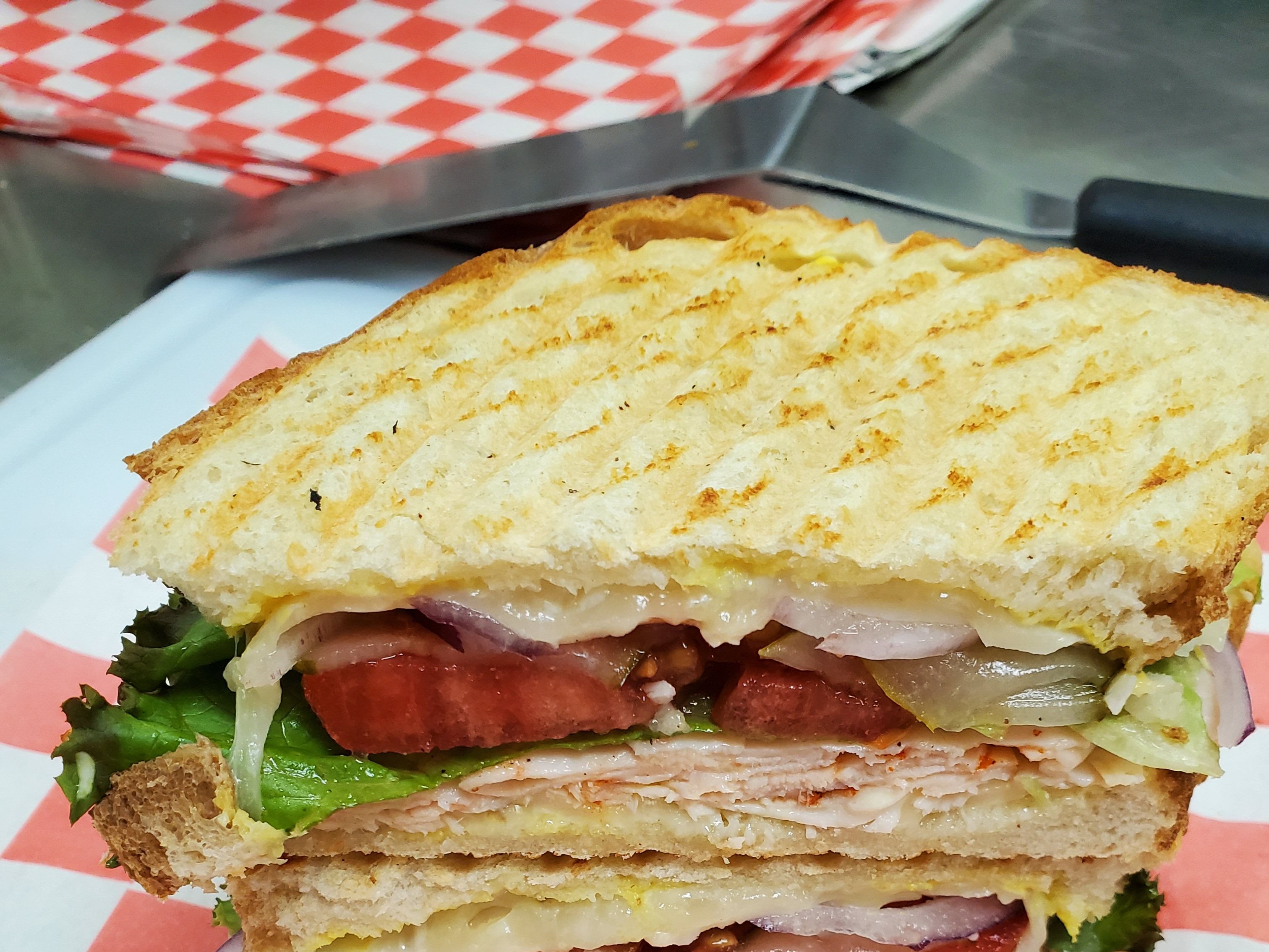 © Turkey & Cheese Panini
