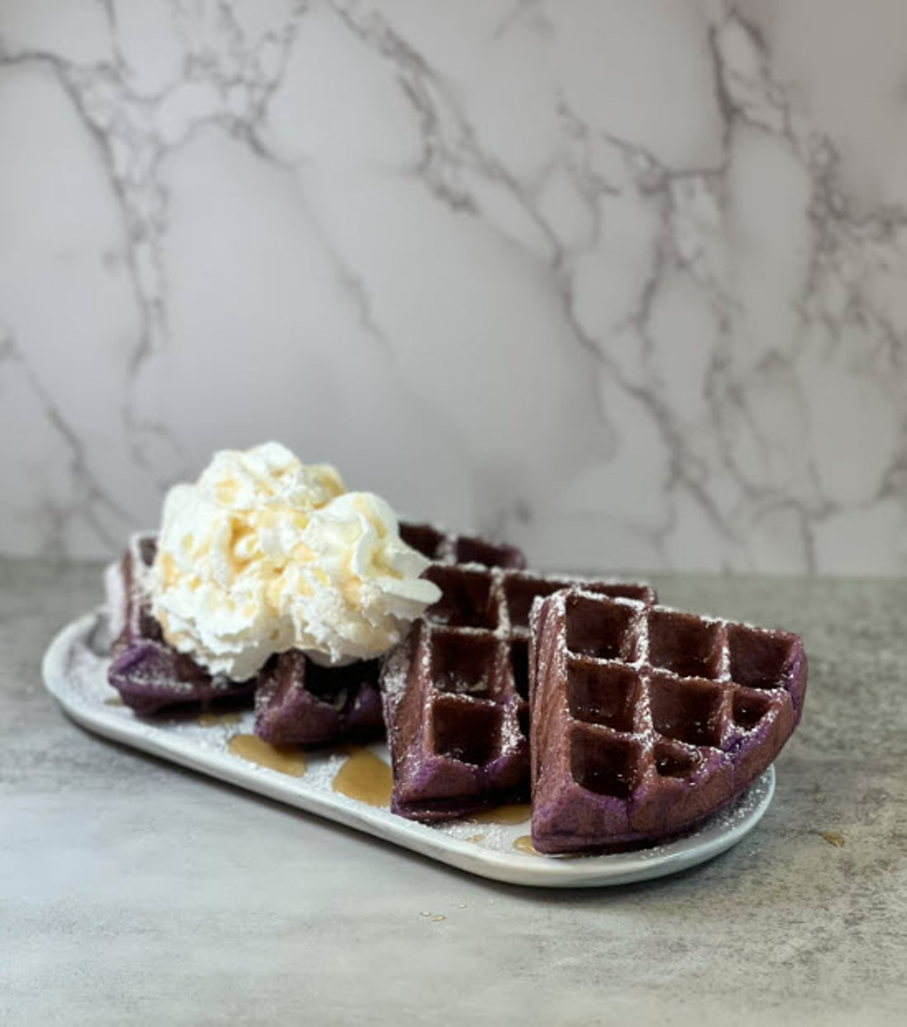 Ube Mochi Waffle