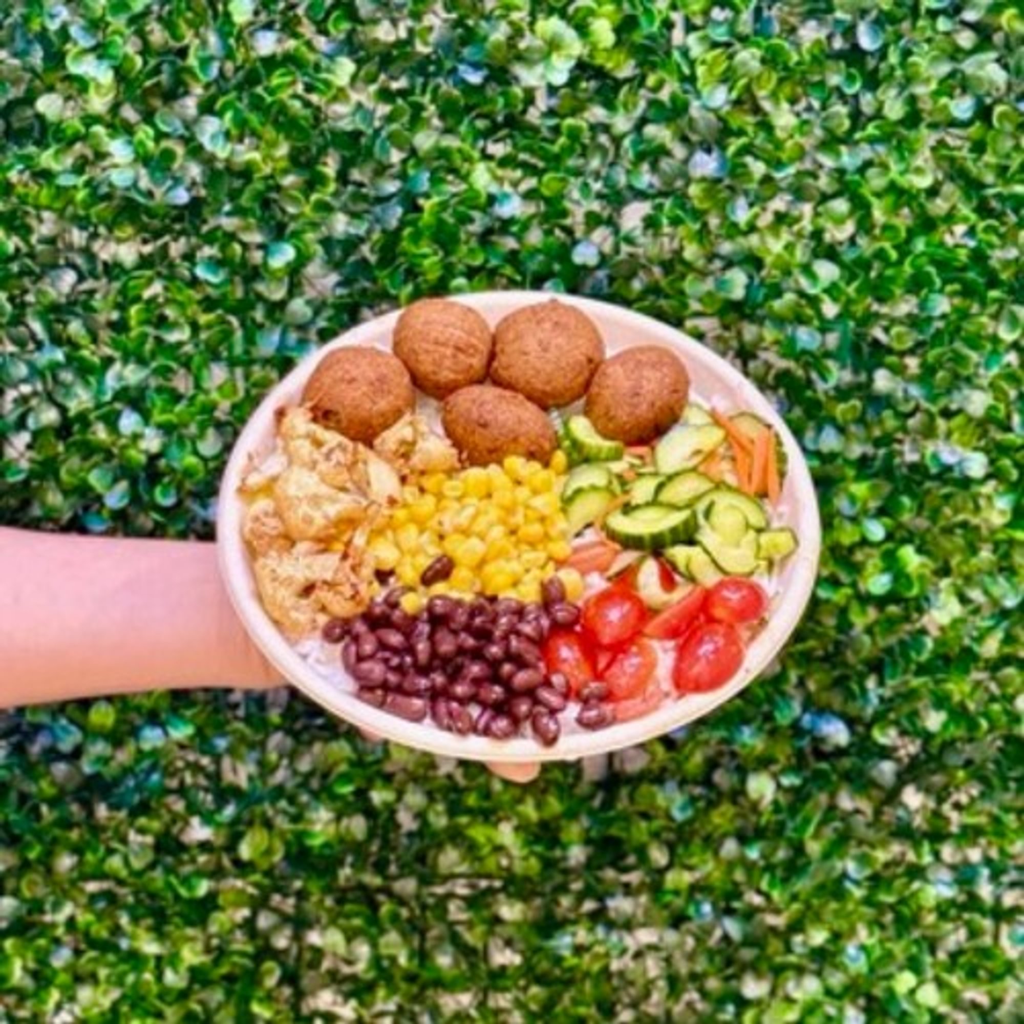 Mediterranean-Inspired Falafel Fresh Green Bowl