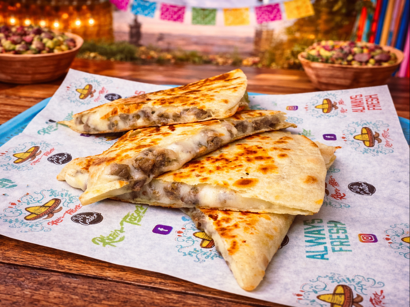 QUESADILLA WITH MEAT
