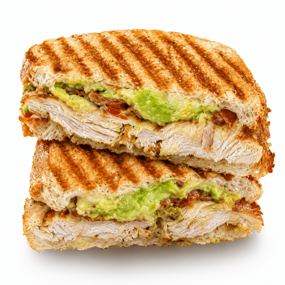 #212. Grilled Chicken with Avocado Panini