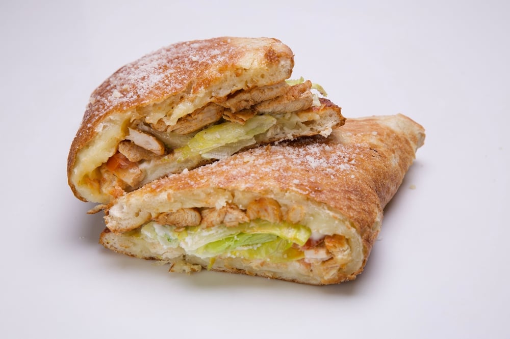 Open Chicken Calzone