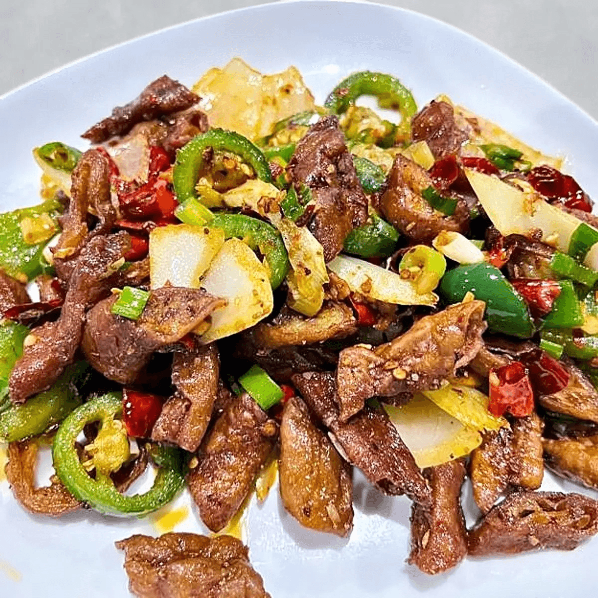 Sautéed Pork Intestines 干煸肥肠炒