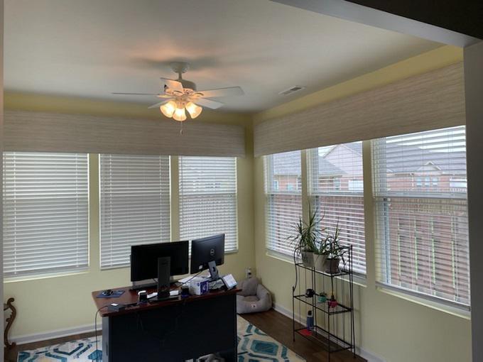 Everyone needs a private home office space. Here in Plainfield, we created that sense of privacy with our Wood Blinds. Now, these homeowners can be even more productive than ever!  BudgetBlindsPlainfieldIN  PlainfieldIN  WoodBlinds  FreeConsultation  WindowWednesday