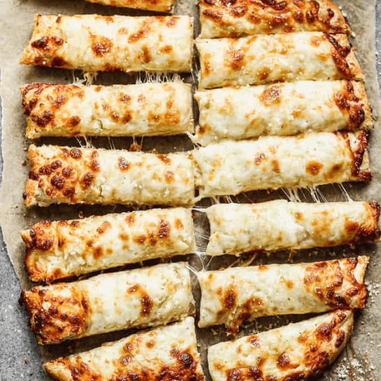 Cheesy Bread Sticks with Marinara Sauce
