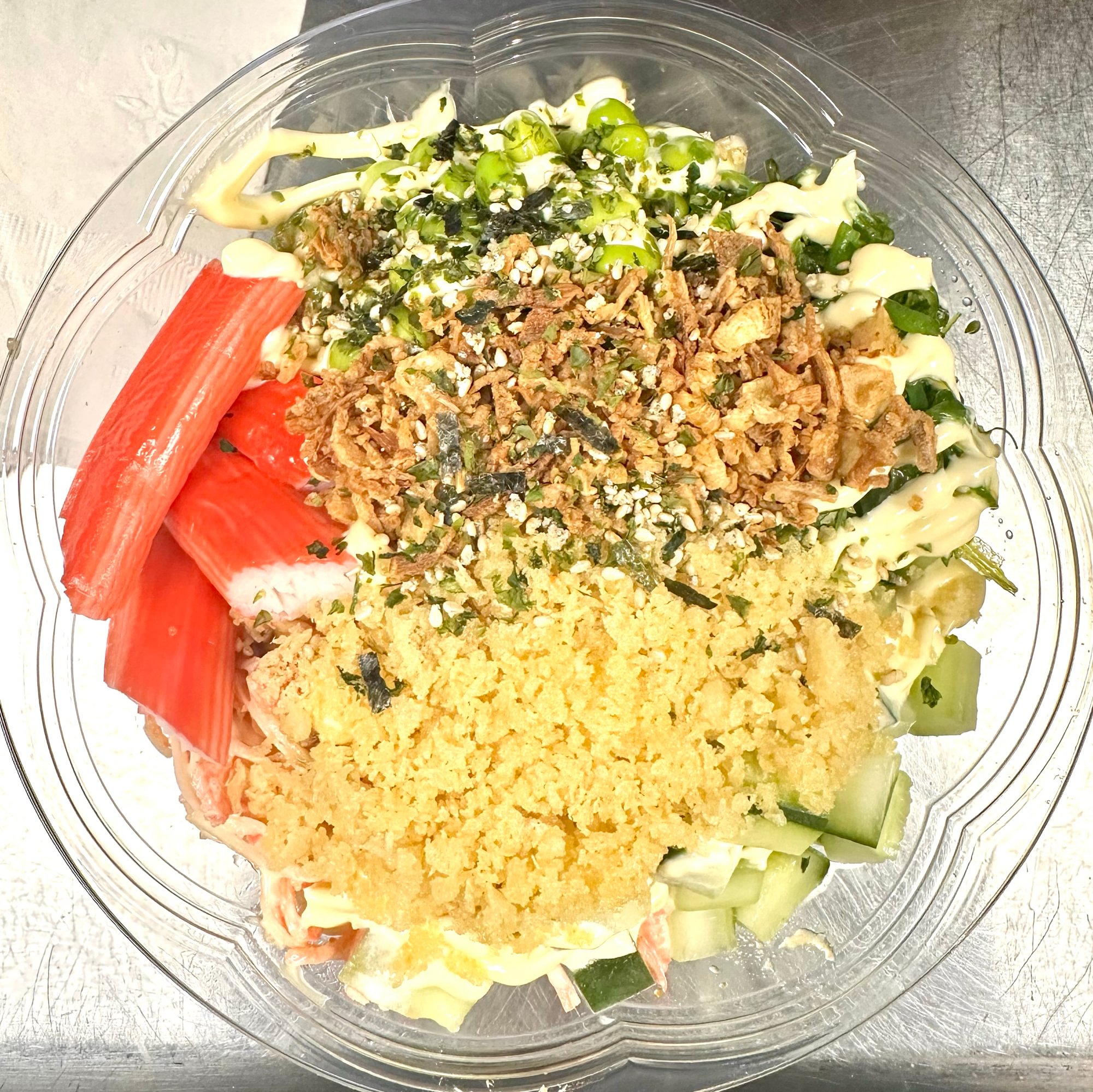 Crunchy Kani Delight Poke Bowl (Cooked)