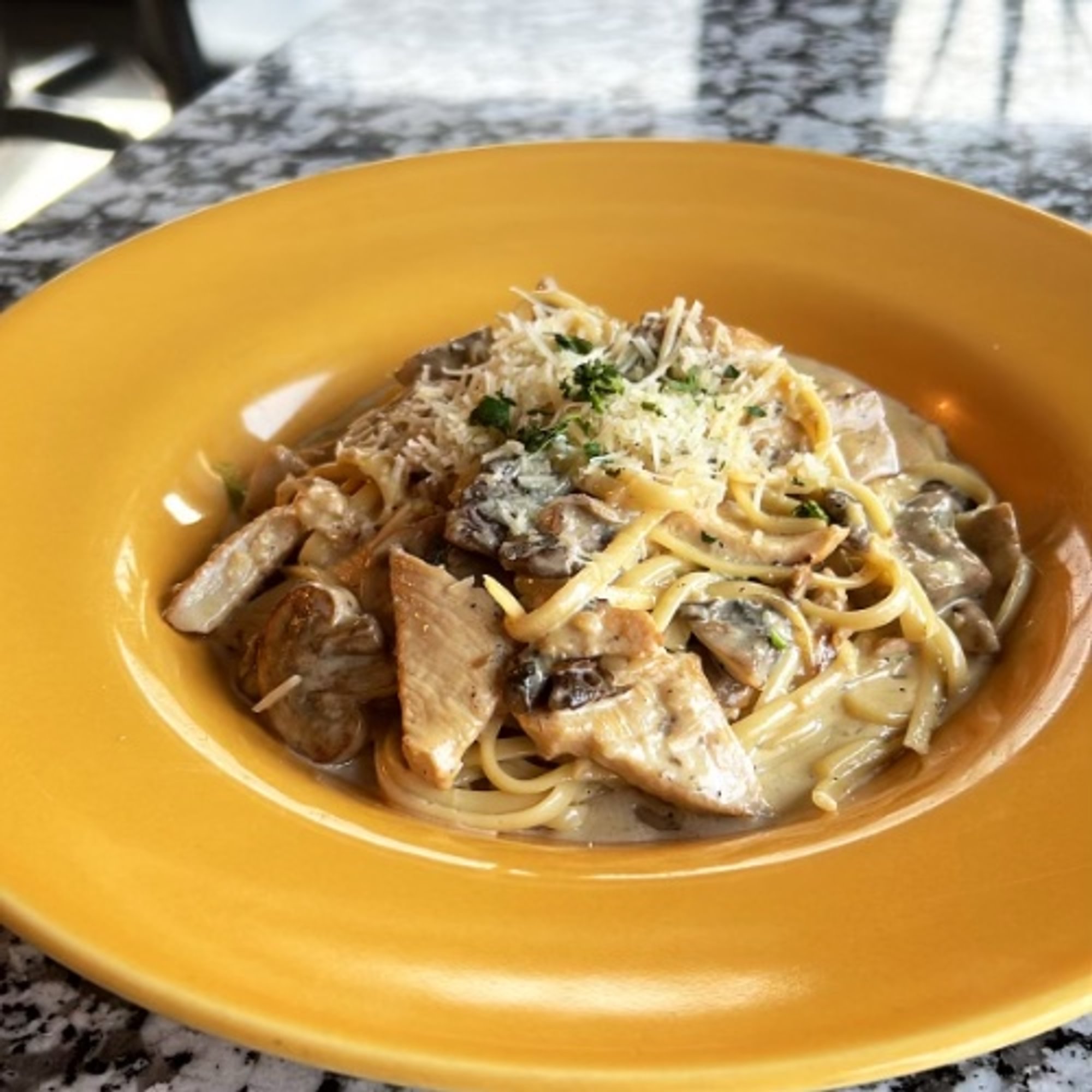 Chicken & Wild Mushroom Pasta