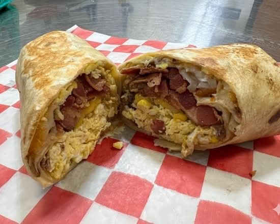 Big Sausage, Egg, and Potato Burrito