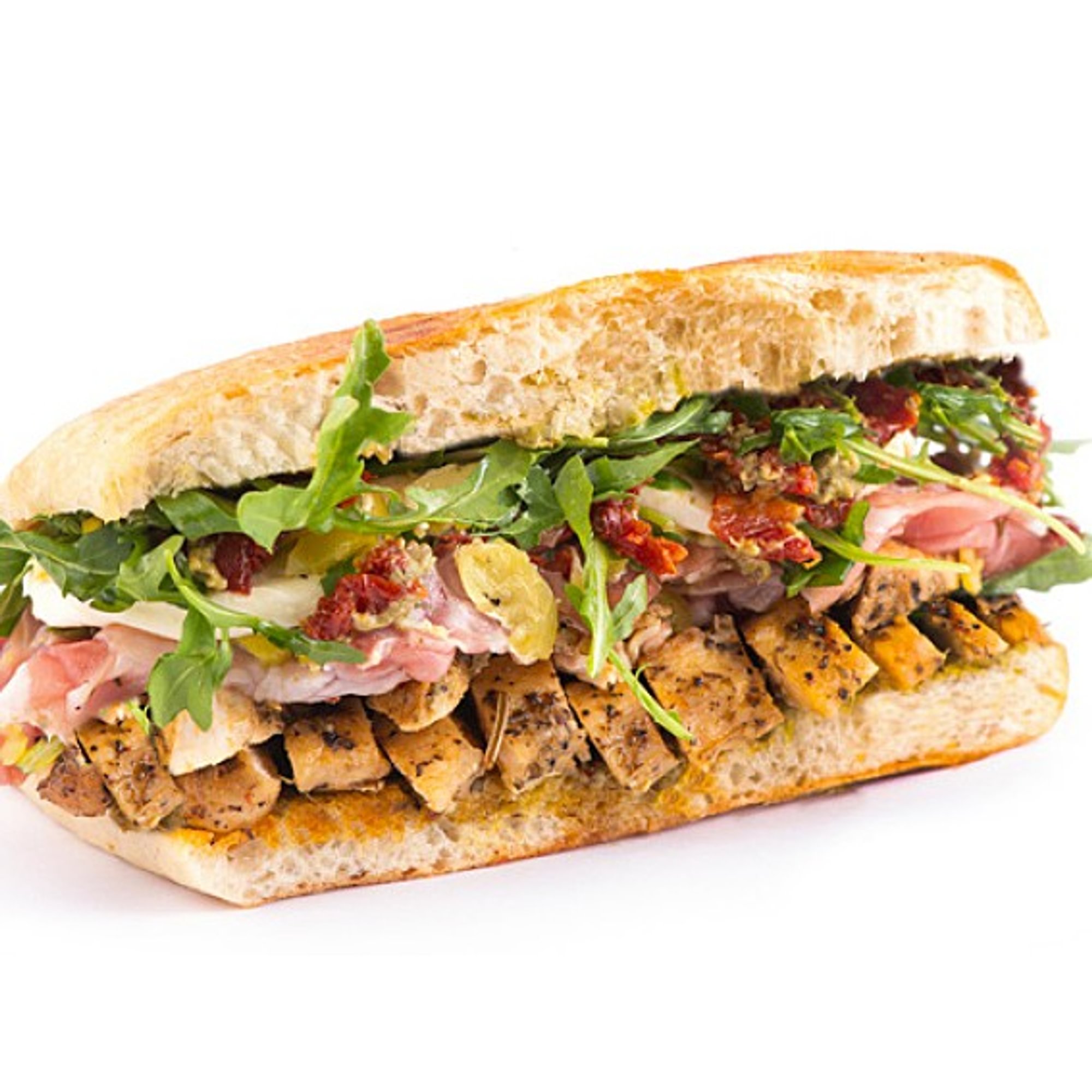 Chicken Breast Pesto & Prosciutto Panini