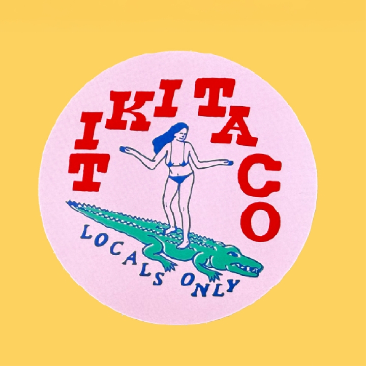 LOCALS ONLY GATOR STICKER