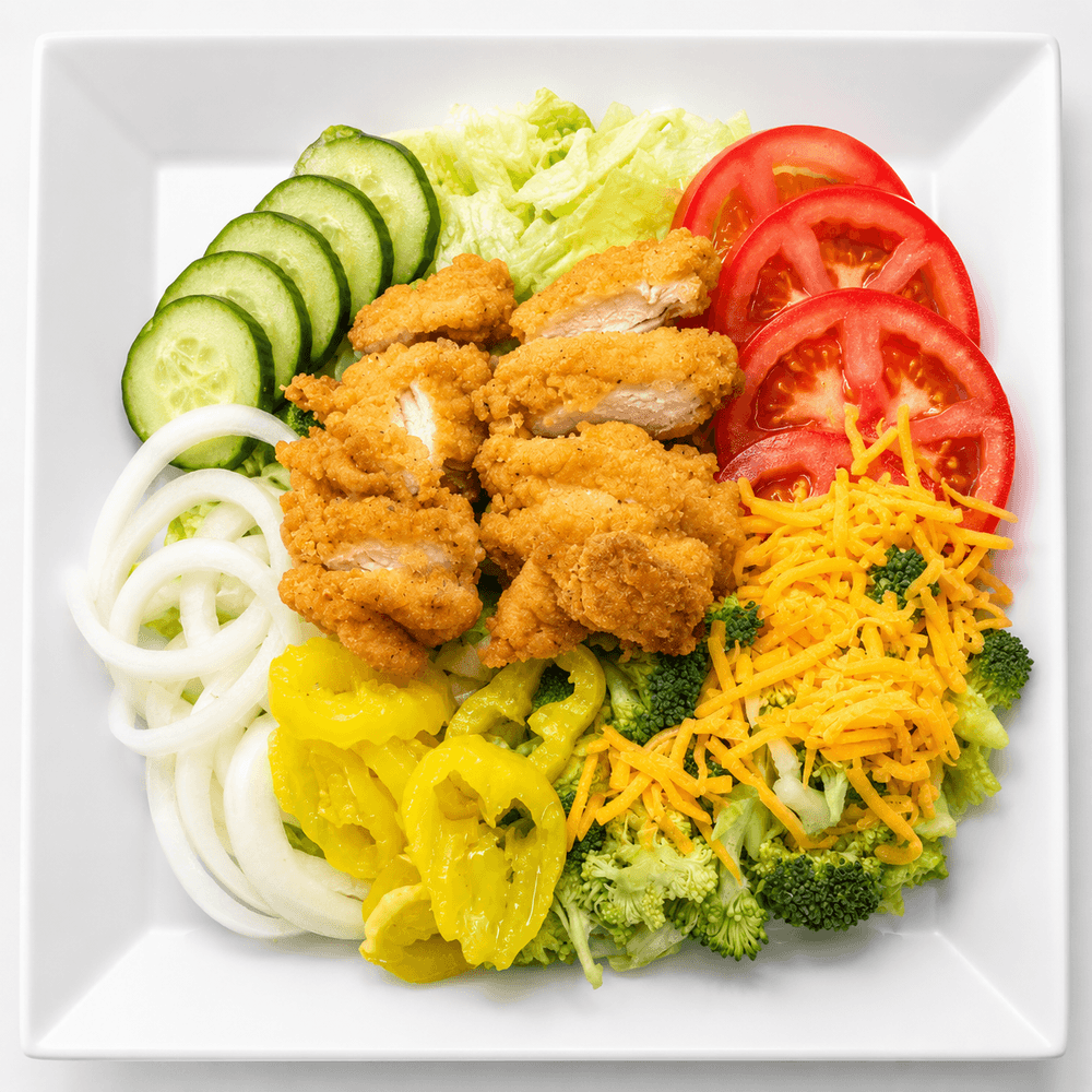 Fried Crispy Chicken Salad