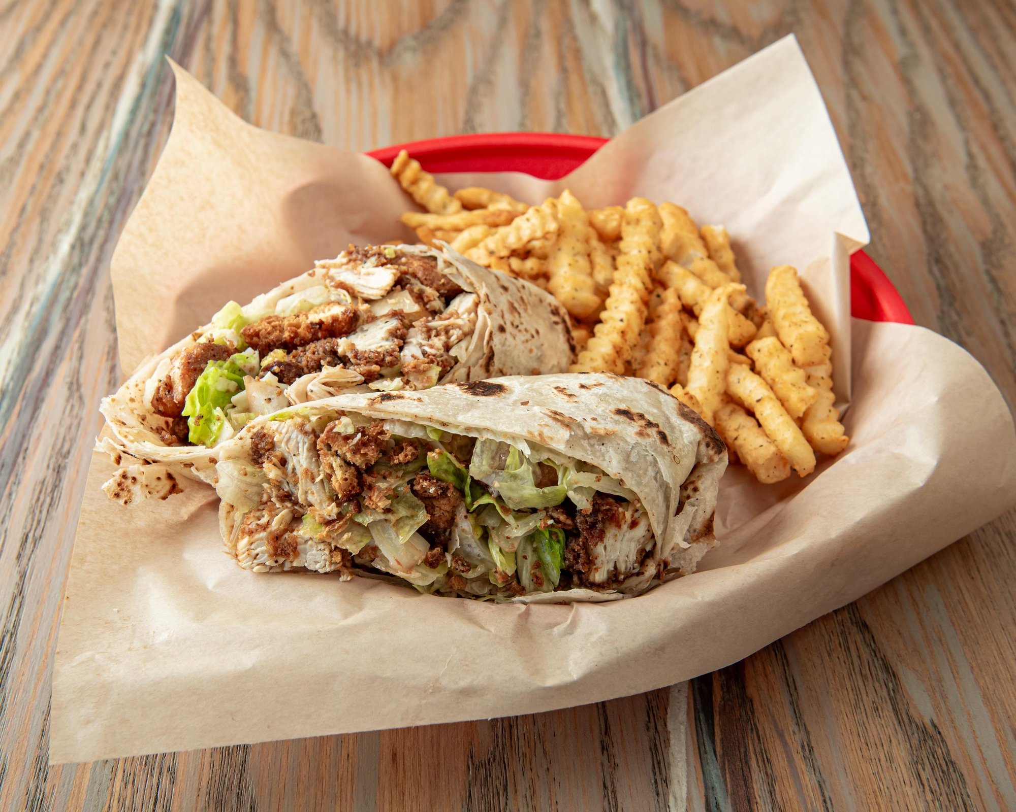 Hot Chicken Ceaser Wrap Combo