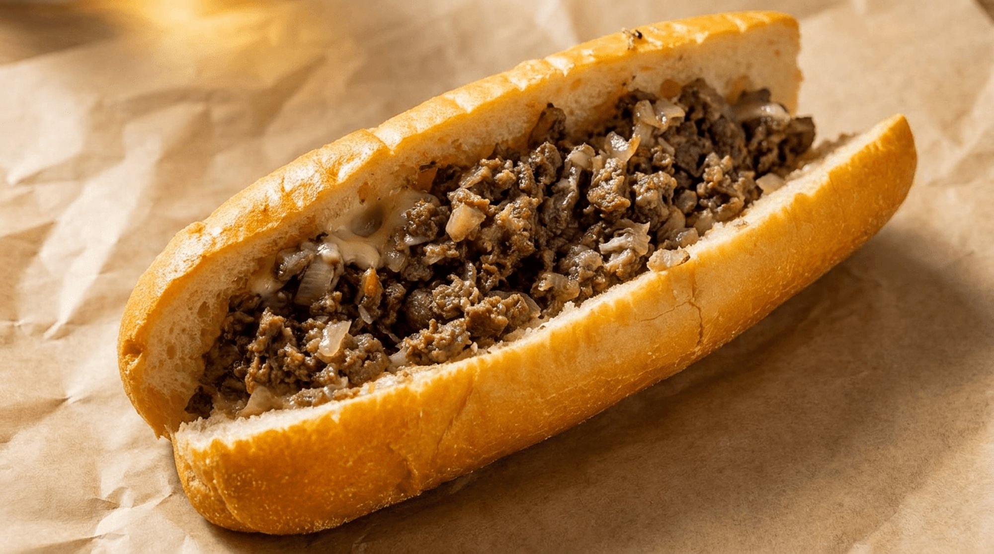 Cheesesteak with Fried Onions