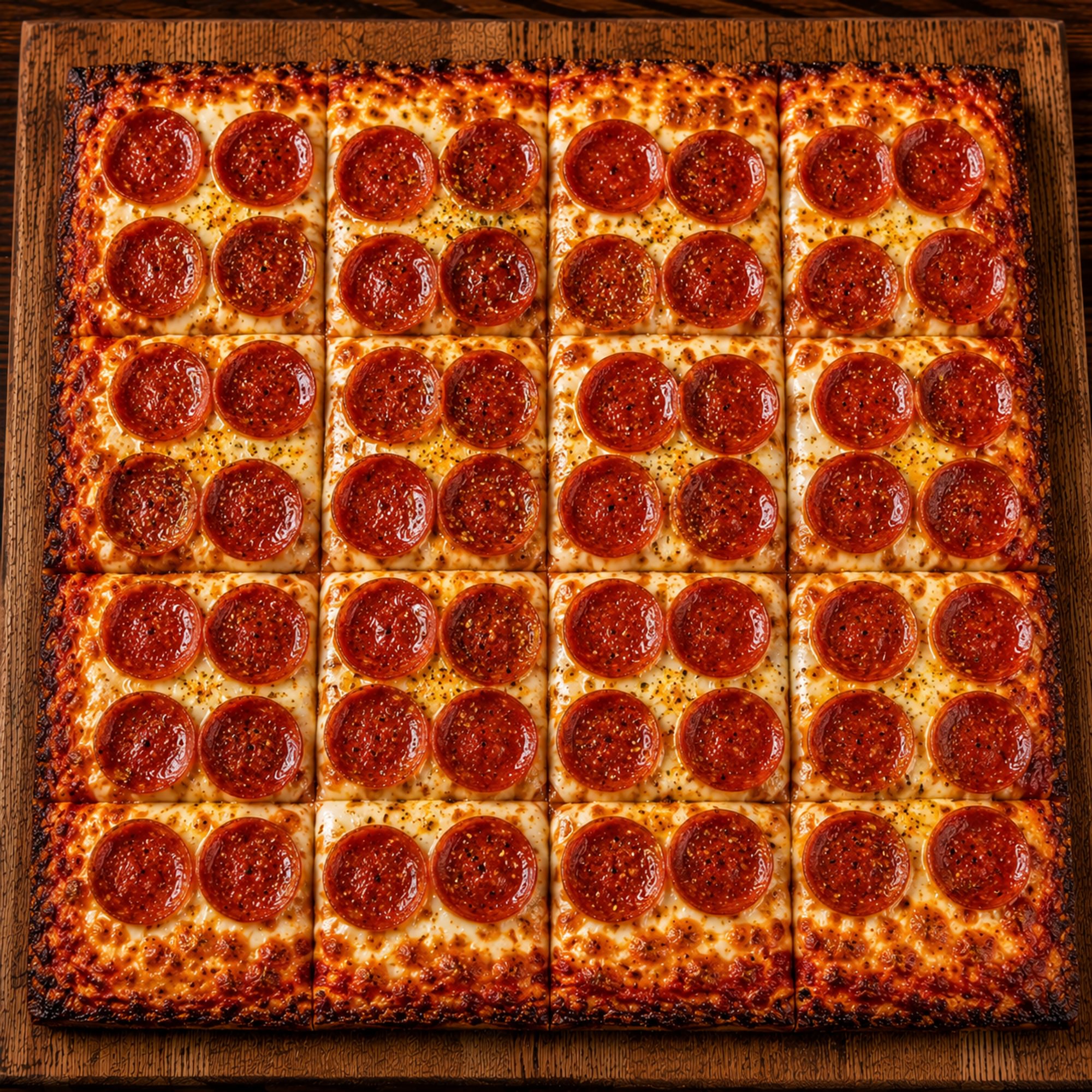 Grandma Pepperoni Pizza