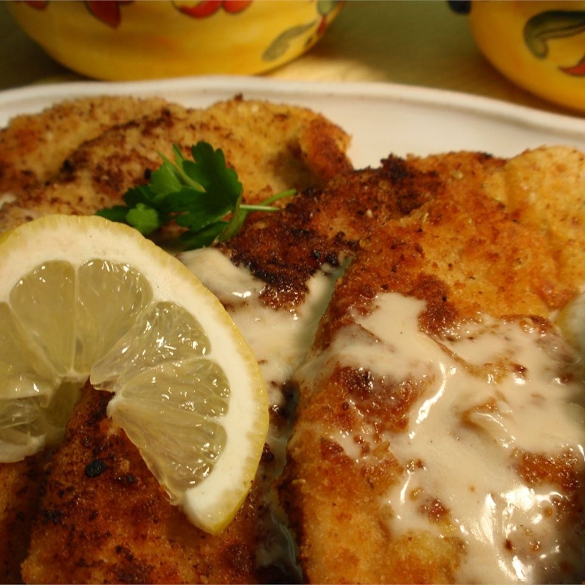 Veal Cutlets with Cream Sauce