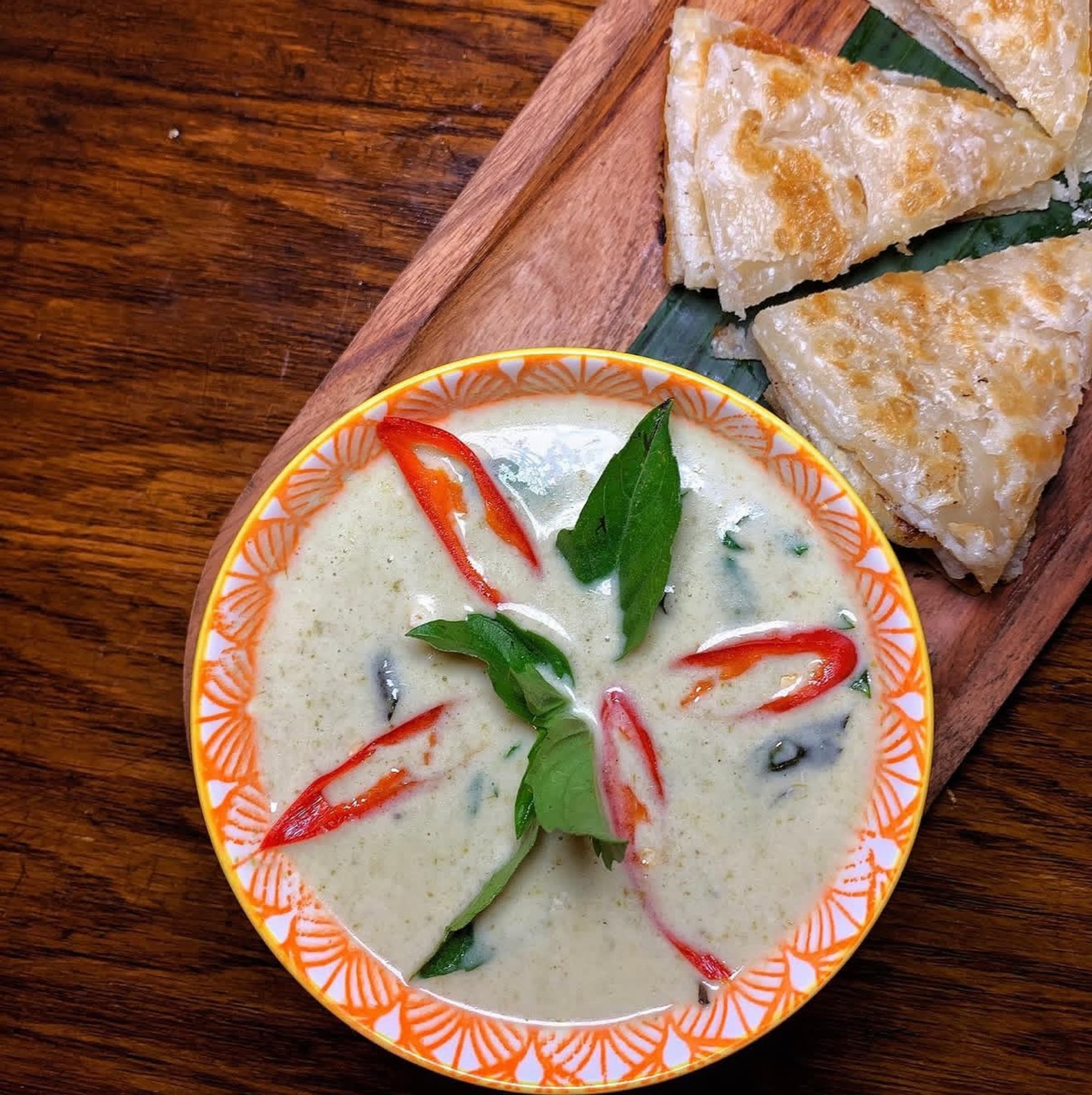 Green Curry Roti