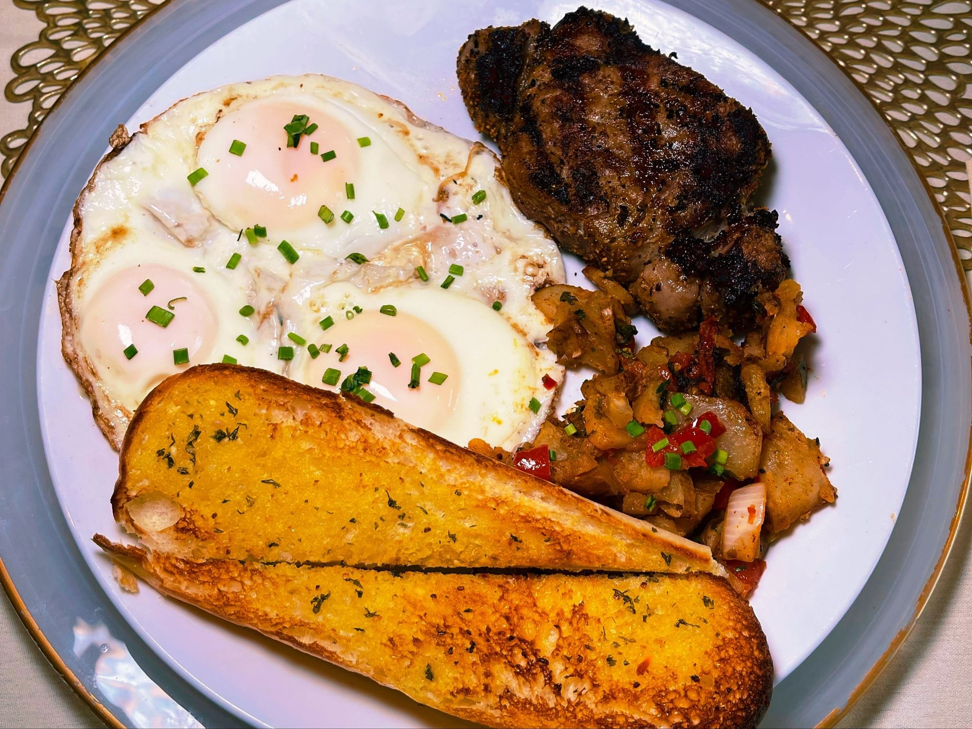 Ribeye Steak & 3 Eggs