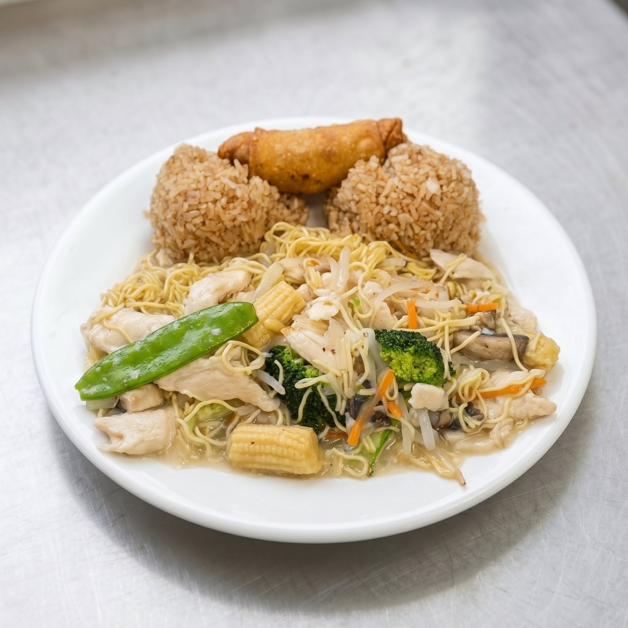 Chicken Lo Mein Combination Dinners