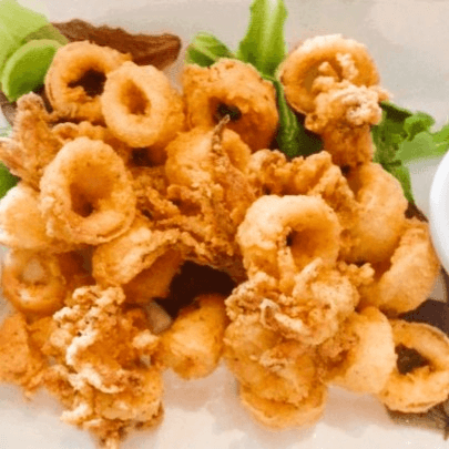 Calamari Caesar Salad