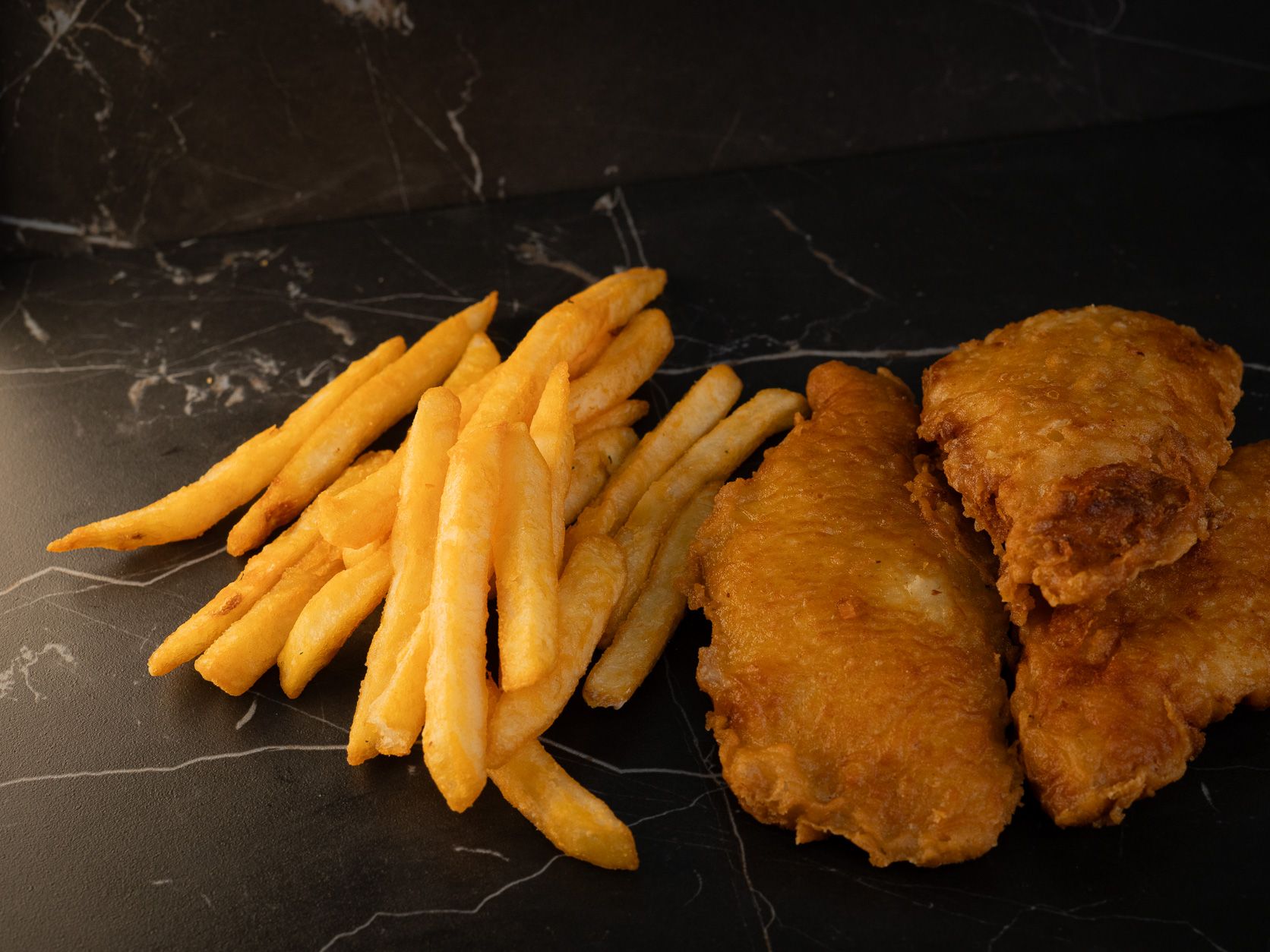 Chicken Strips (3) W/ Fries