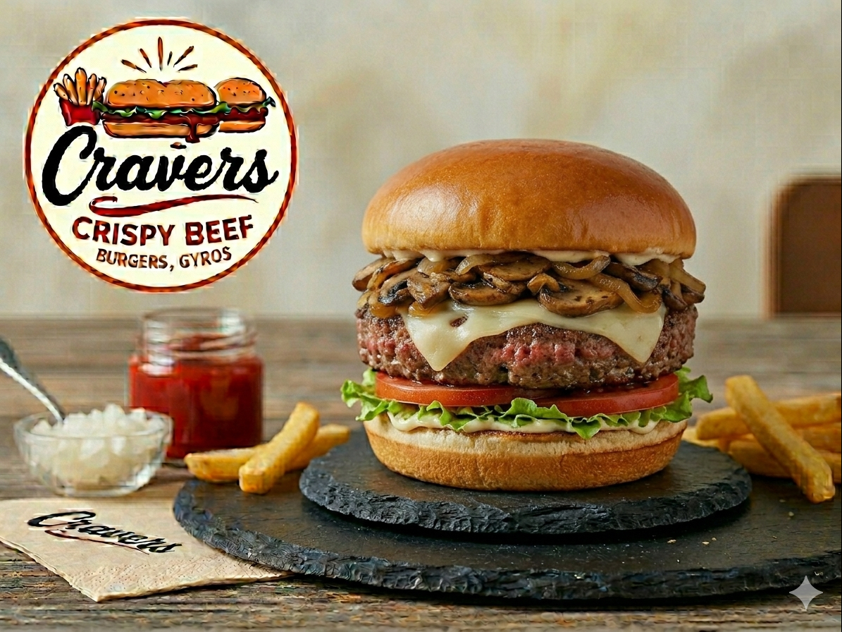 Mushroom Swiss Single Patty