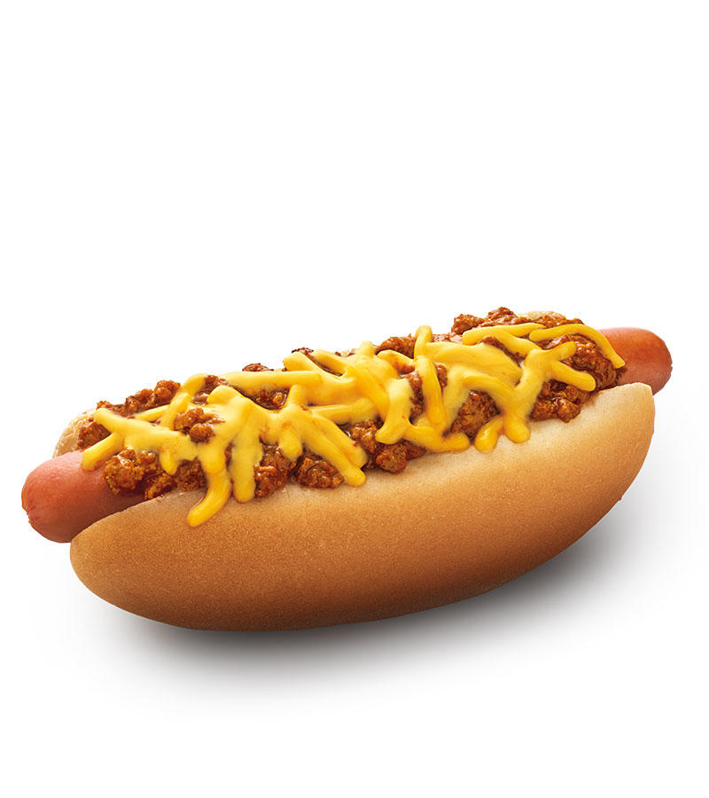 SONIC's Premium Beef Chili Cheese Coney is a grilled beef hot dog topped with warm chili and melty cheddar cheese served in a soft, warm bakery bun.