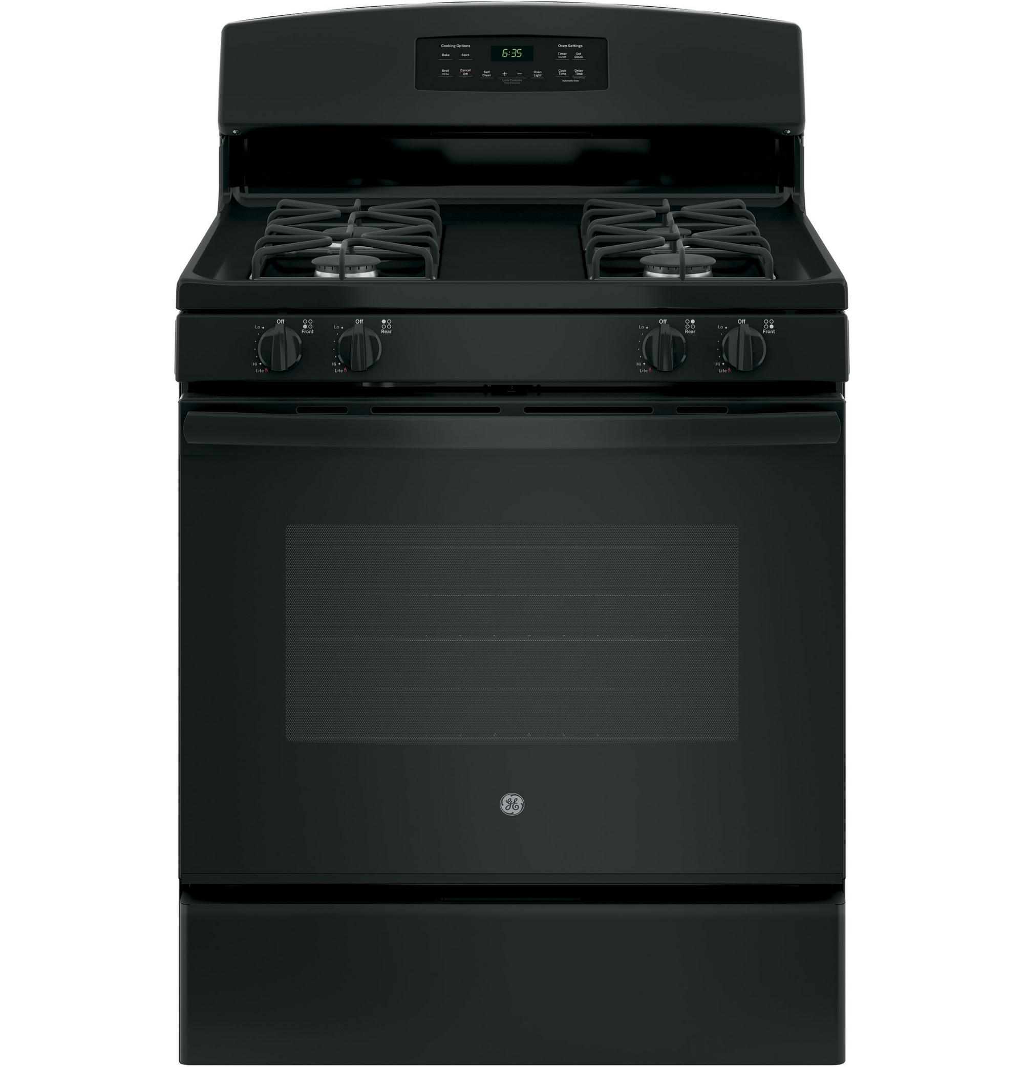 5.0 cu. ft. Self Cleaning Gas Range - Black