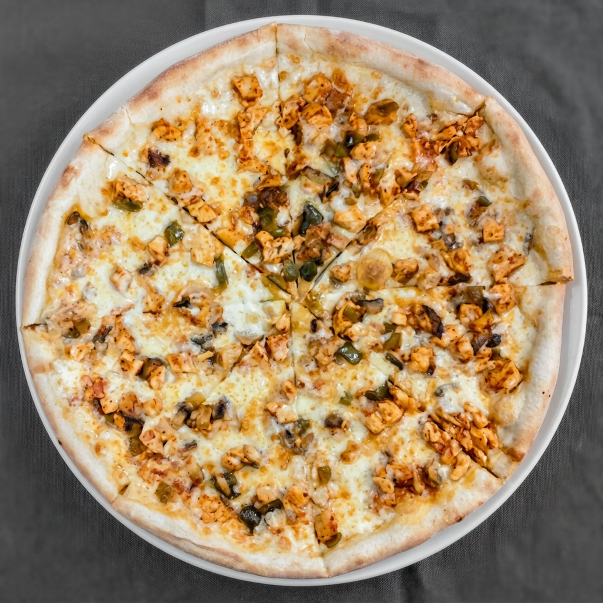 Chicken Cacciatore Sicilian Pizza