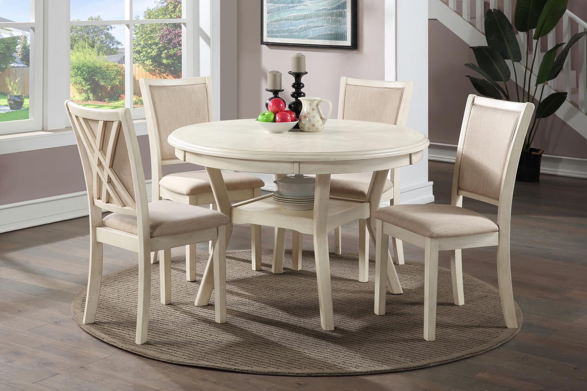 Amy Dining Set w/ Table & 4 Chairs