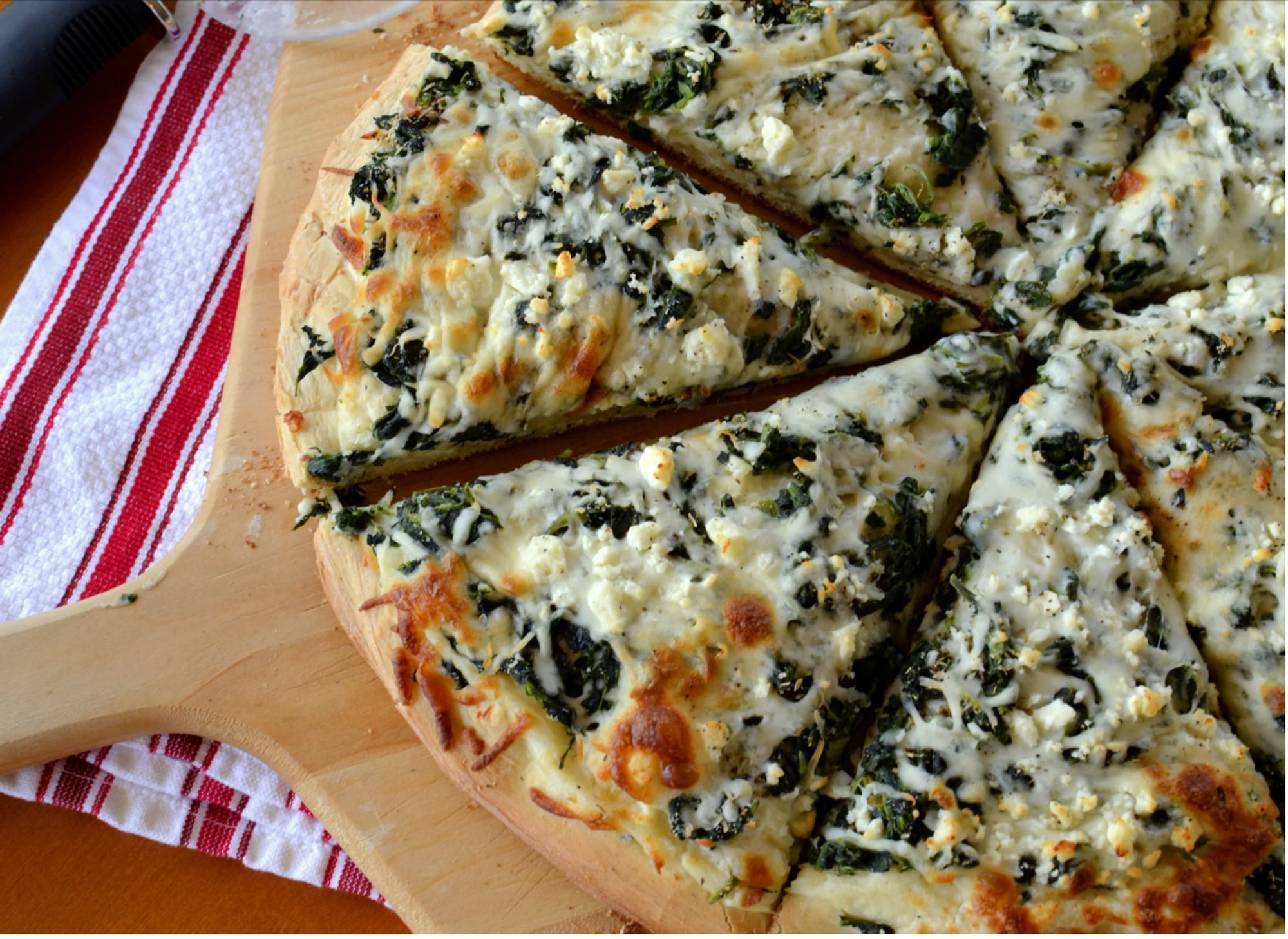 White Spinach Pizza 10''