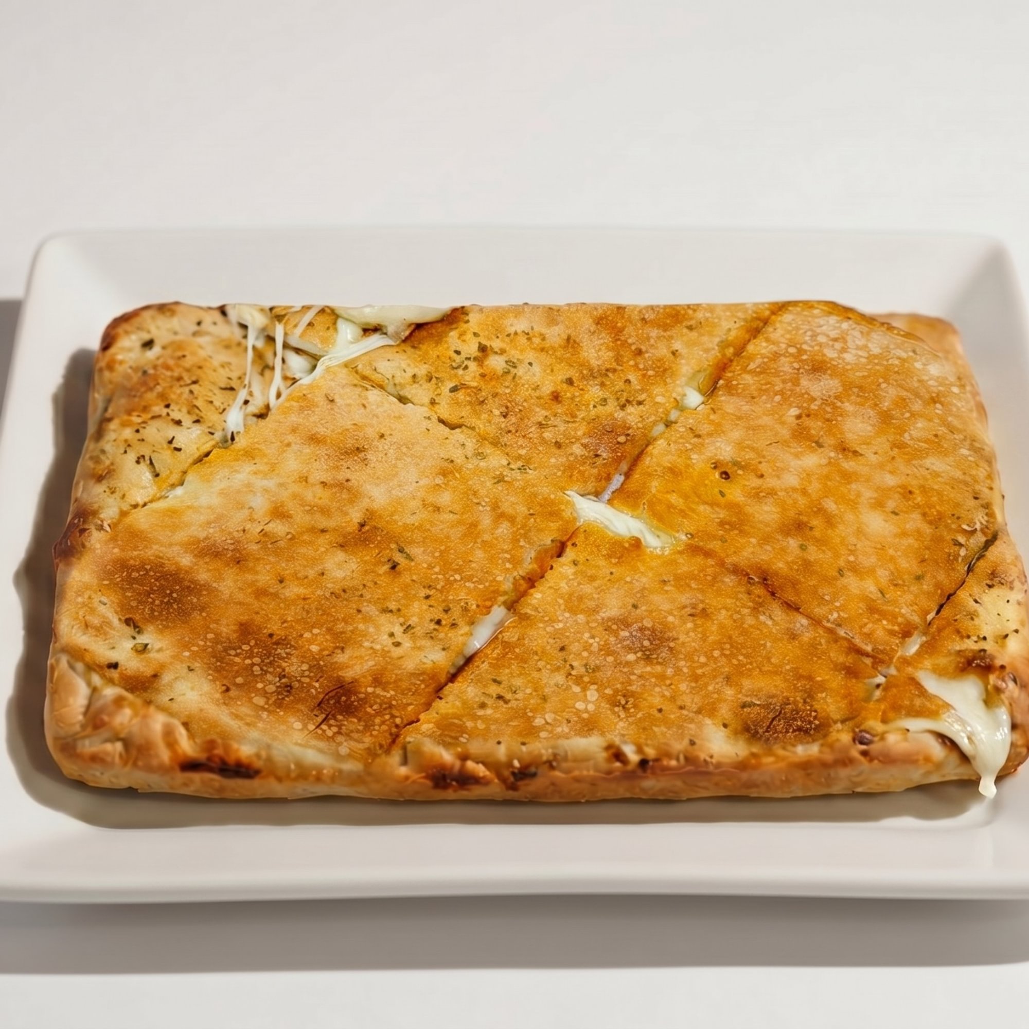 White Double Crust Pizza